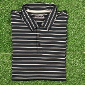 Nike Golf Striped Polo Shirt – Men’s - Navy Blue & White